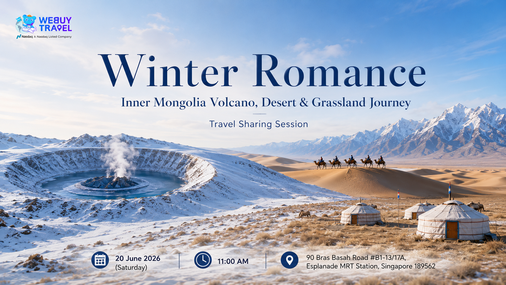 Winter Romance · Inner Mongolia Volcano, Desert & Grassland Journey