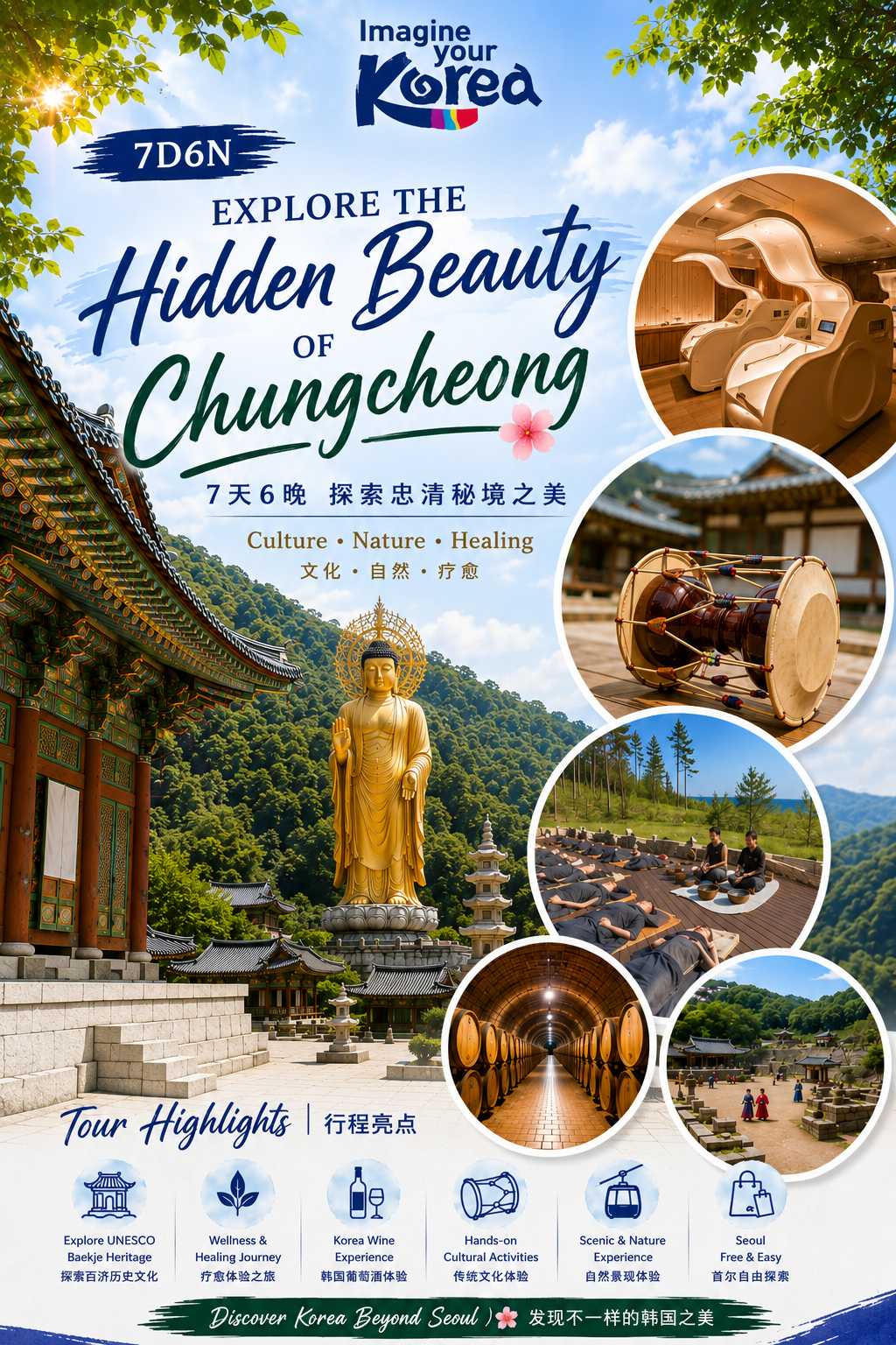 7D6N Chungcheong Hidden Escape