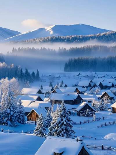 Enter the fairytale snow village of Hemu