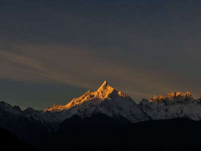 Golden Dawn over Meili Snow Mountain