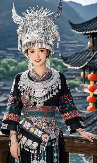 Miao Ethnic Costume Experience (excluding headgear and makeup)