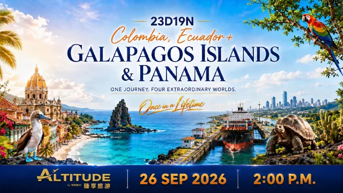 23D19N Colombia, Ecuador + Galapagos Islands & Panama