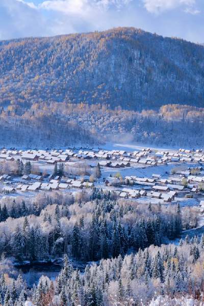 Enter the fairytale snow village of Hemu