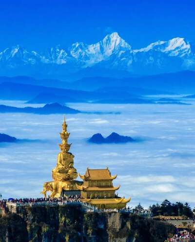 Mount Emei The Golden Buddha at Golden Summit