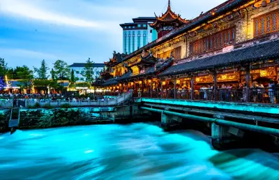 Blue Bridge Night View
