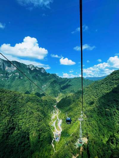 Tianzi Mountain (cable car down)
