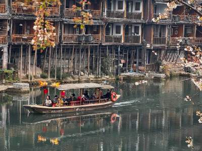 Boating on Tuojiang River
