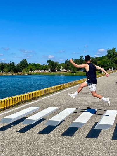 Taihu 3D Zebra Crossing and Floating Boat