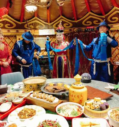 Evening Tuva Yurt Banquet