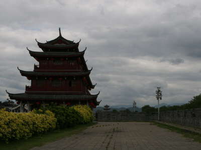 Guangji Gate Tower and Riverside Promenade