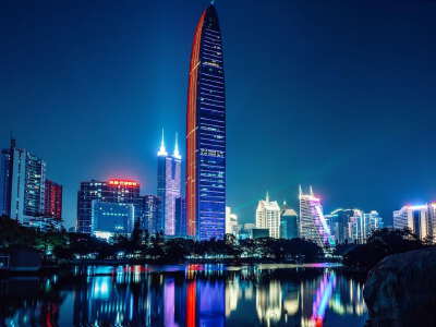 Shenzhen Bay Talent Park and Bay of Lights Ferris Wheel