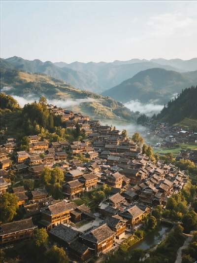 Xijiang Qianhu Miao Village (with 4 buggy transfers)