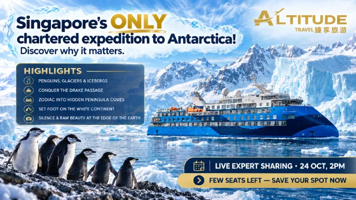 Singapore's ONLY chartered expedition to Antarctica! Discover why it matters.