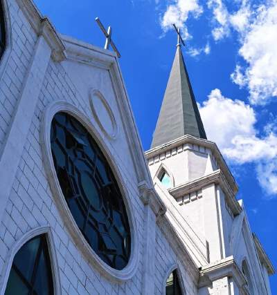 Exterior View of the Catholic Church