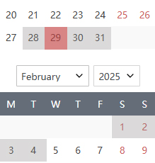 Chinese New Year Calendar