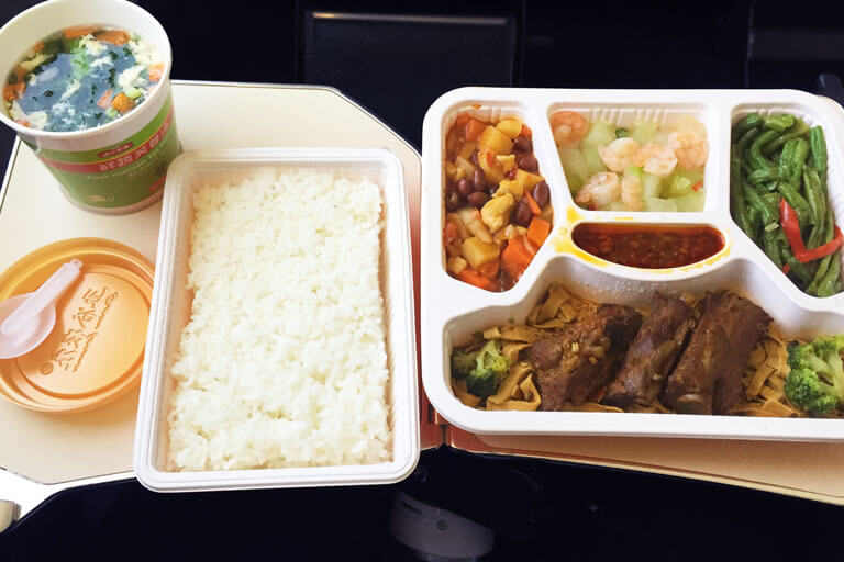 Lunch on China High Speed Train