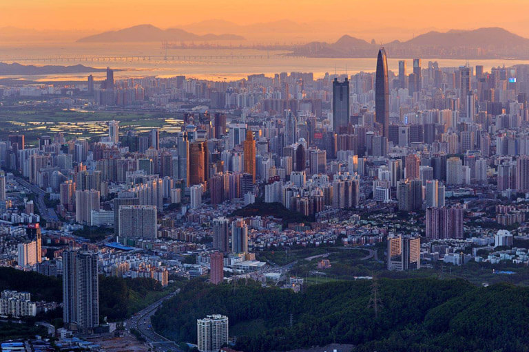 Modern and clean Shenzhen City