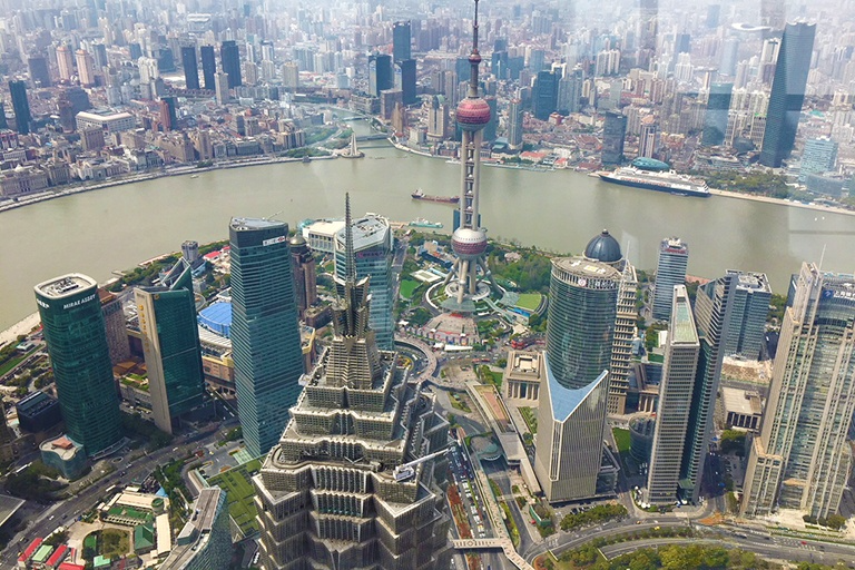 Skyscrapers view from Shanghai Tower