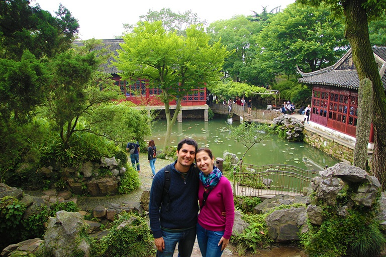Our Guests Take Photo in the Garden