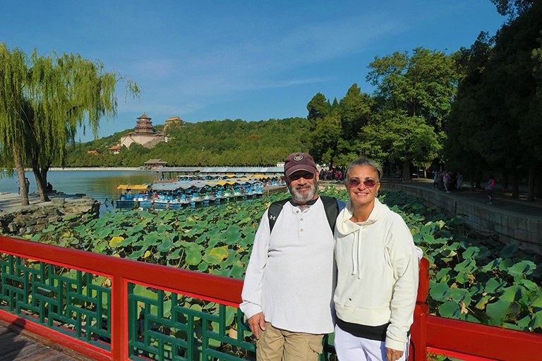 Our Guests Take Photo at Summer Palace