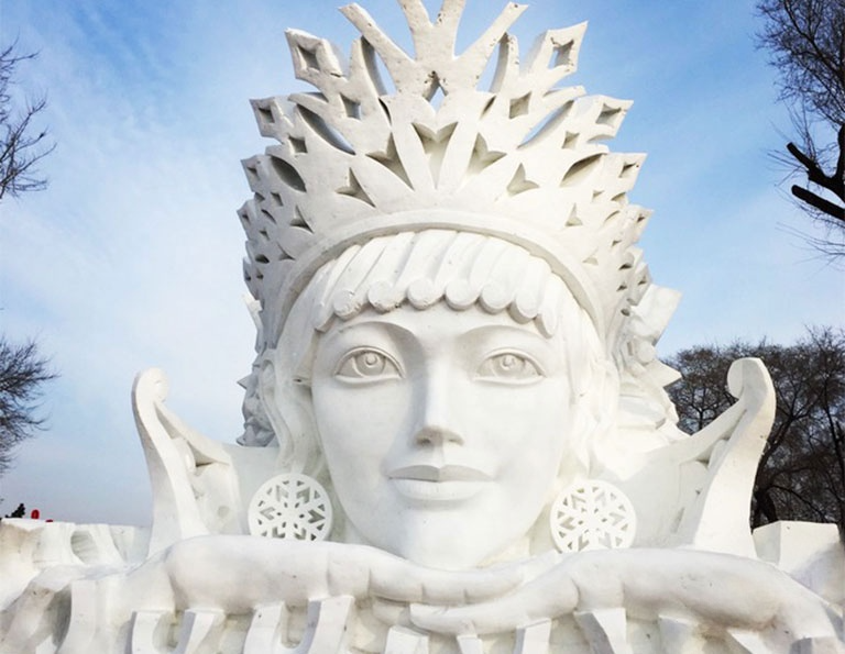 Snow Sculptures (Sun Island)