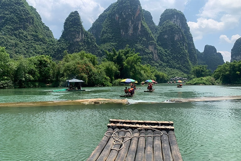 Classic Yulong River Bamboo Rafting