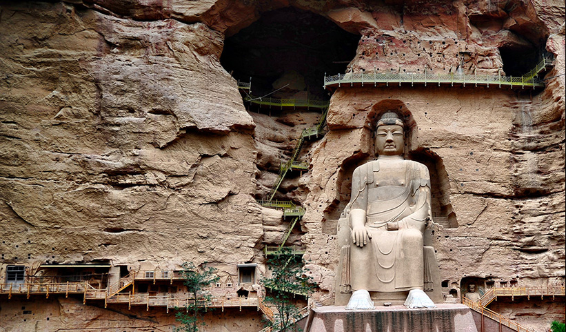 Binglingsi Grottoes in Gansu