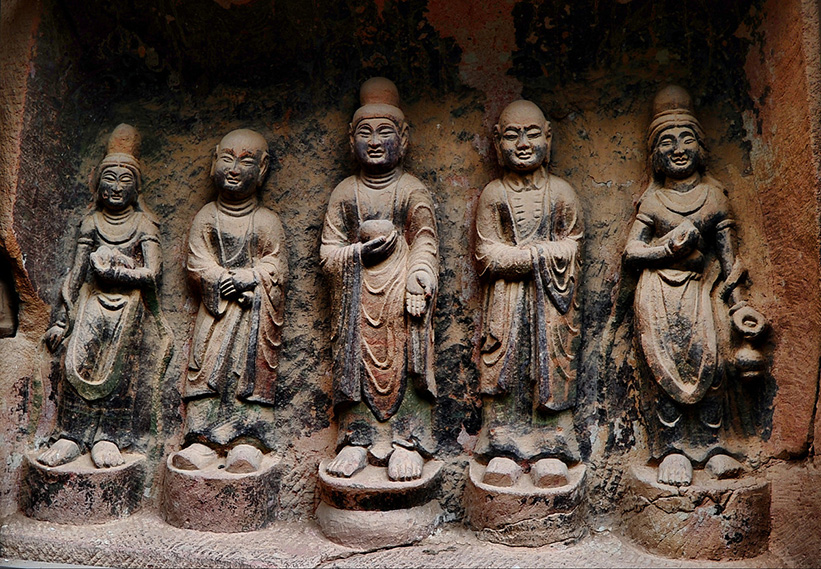 Binglingsi Grottoes Buddha Statues