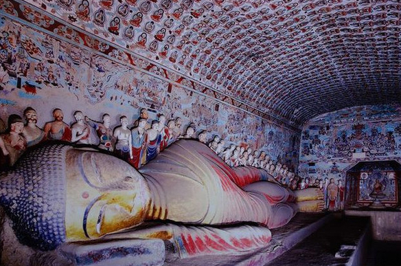 Dunhuang Mogao Caves - Sleeping Buddha in Cave 148