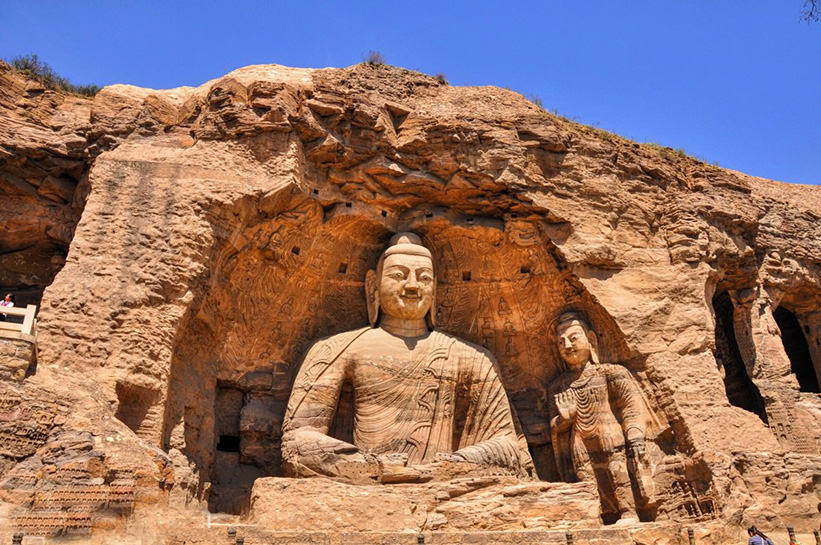 Yungang Grottoes in Datong