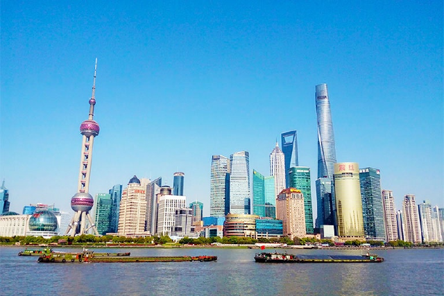The Bund waterfront in Shanghai