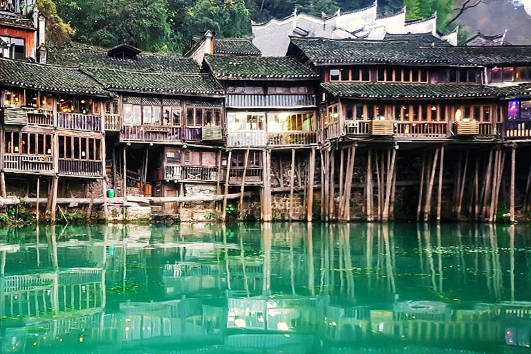 Wooden Tilted-houses in Fenghuang
