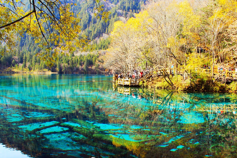 Jiuzhaigou Valley Landscape