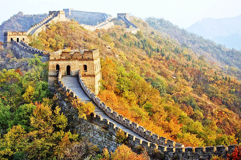 Mutianyu Great Wall in Late Autumn