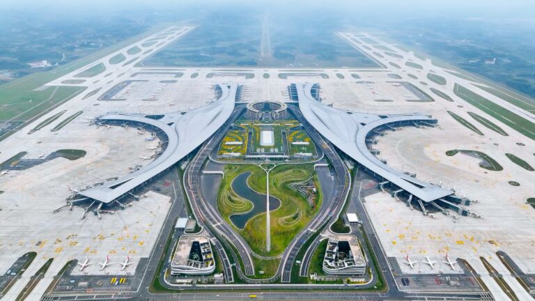 Tianfu Airport Panoramic View