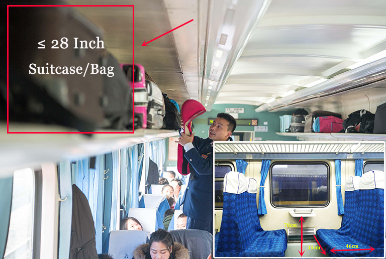 China Train Baggage Allowance and Space