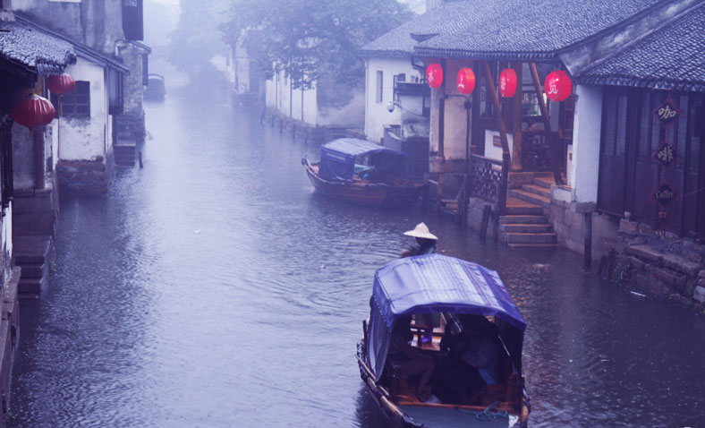Misty Zhouzhuang Water Town