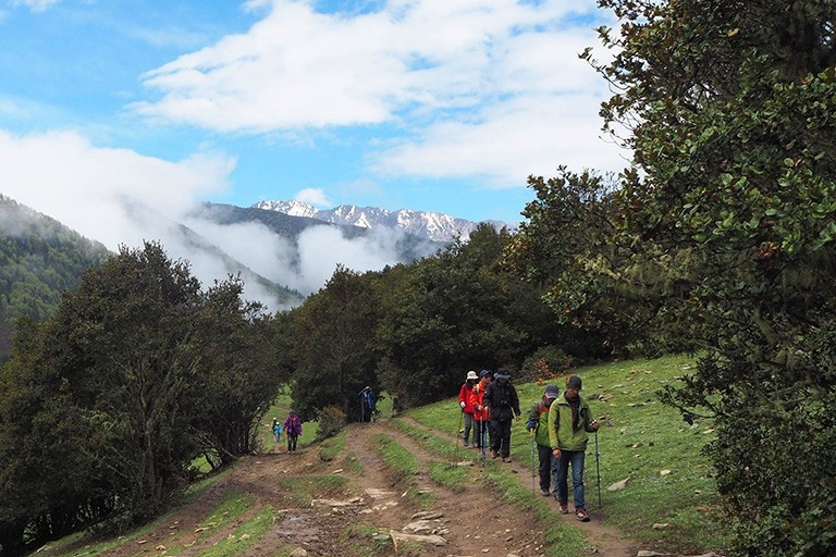 Hiking in Mount Siguniang