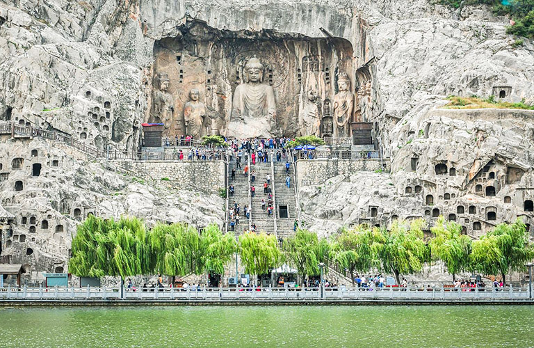 Longmen Grottoes in Spring
