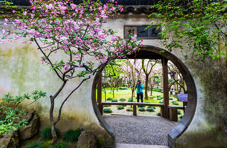 Spring Scenery in Linger Garden