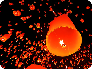 Release Kongming Lanterns