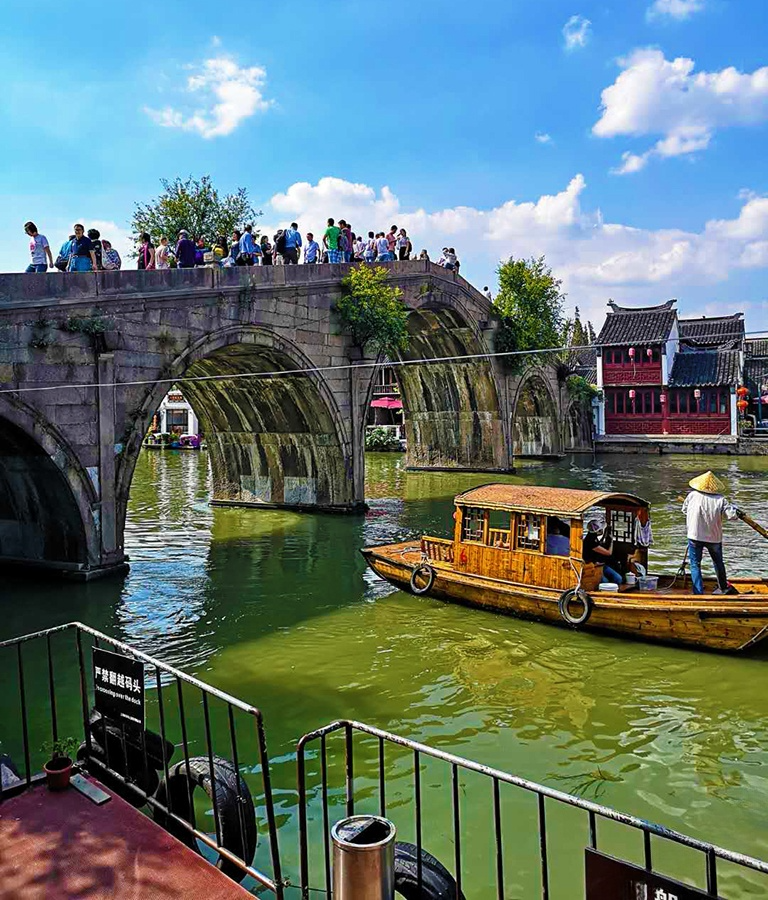 Fangsheng Bridge of Zhujiajiao Ancient Town
