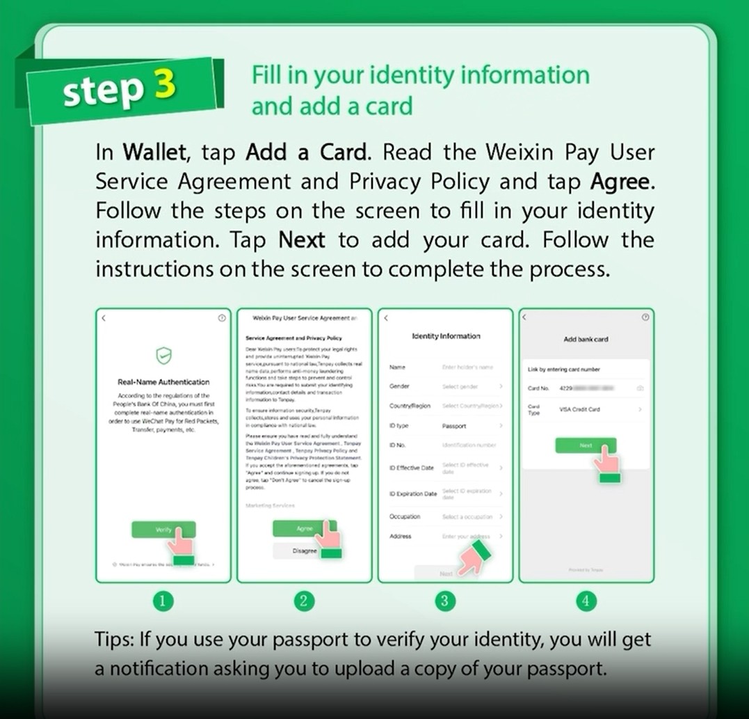 Set up Weixin Pay - Step 3