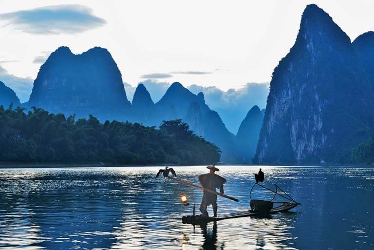 Cruise on Li River in January