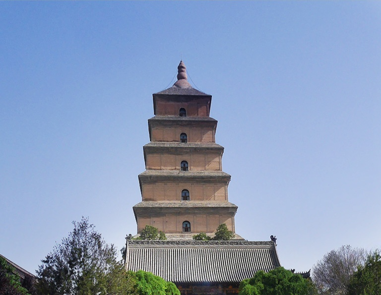 Giant Wild Goose Pagoda in June