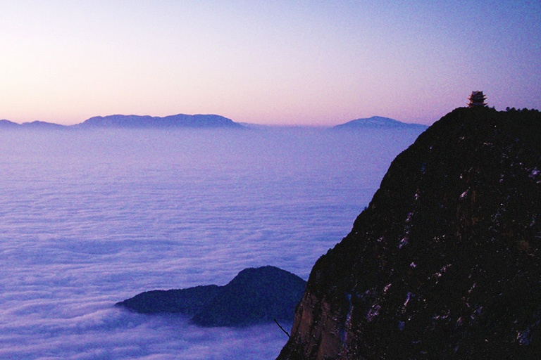 Mount Emei Panoramic Winter View